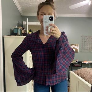 fab’rik bell sleeved top